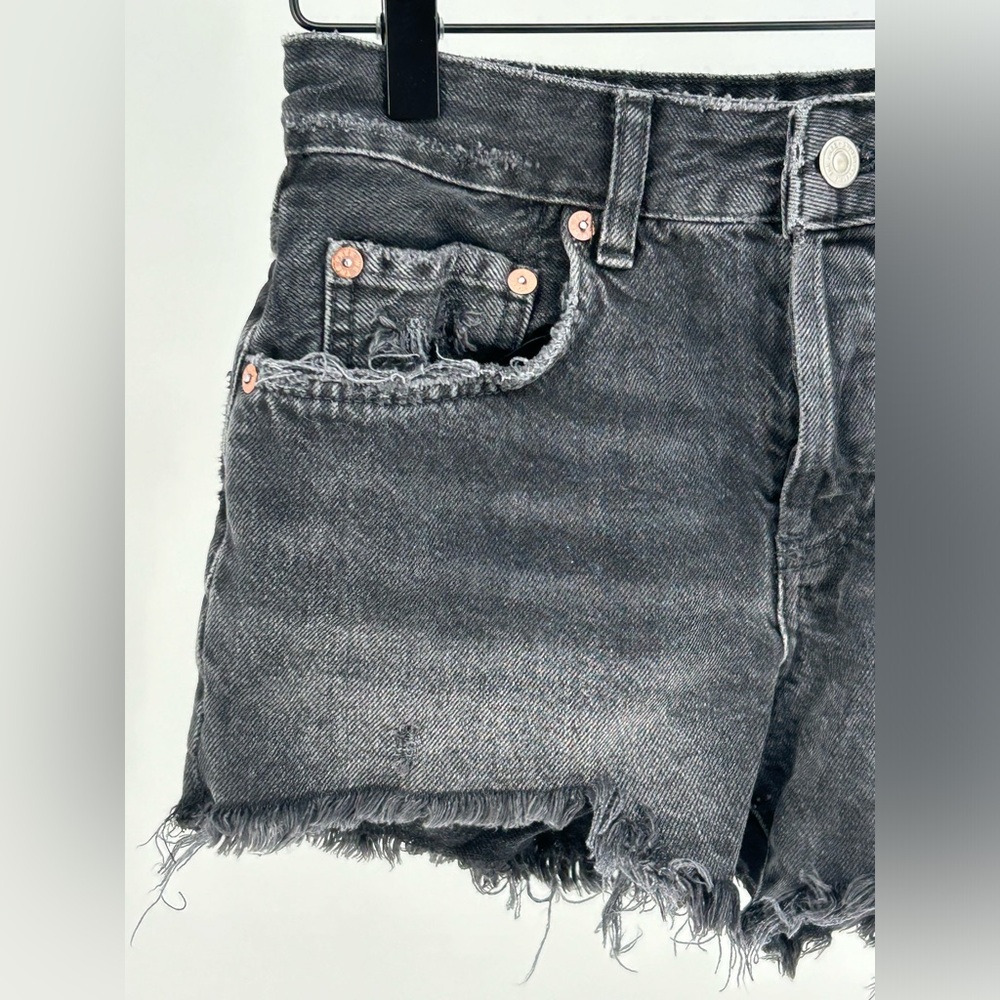 Free People We The Free Good Times Relaxed Shorts- Size 25-‎ Black - Picture 9 of 13